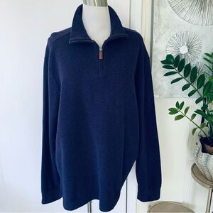 Polo Ralph Lauren  1/4 Zip  Mens  Purple 100% Cotton Knit Pullover size XL